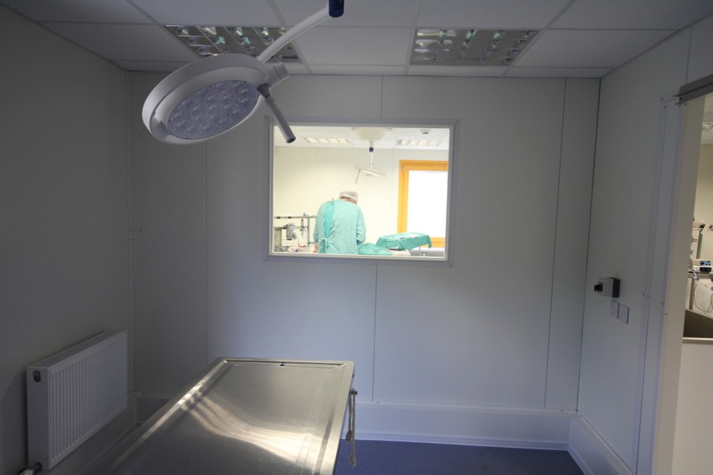There are two brand-new operating theatres